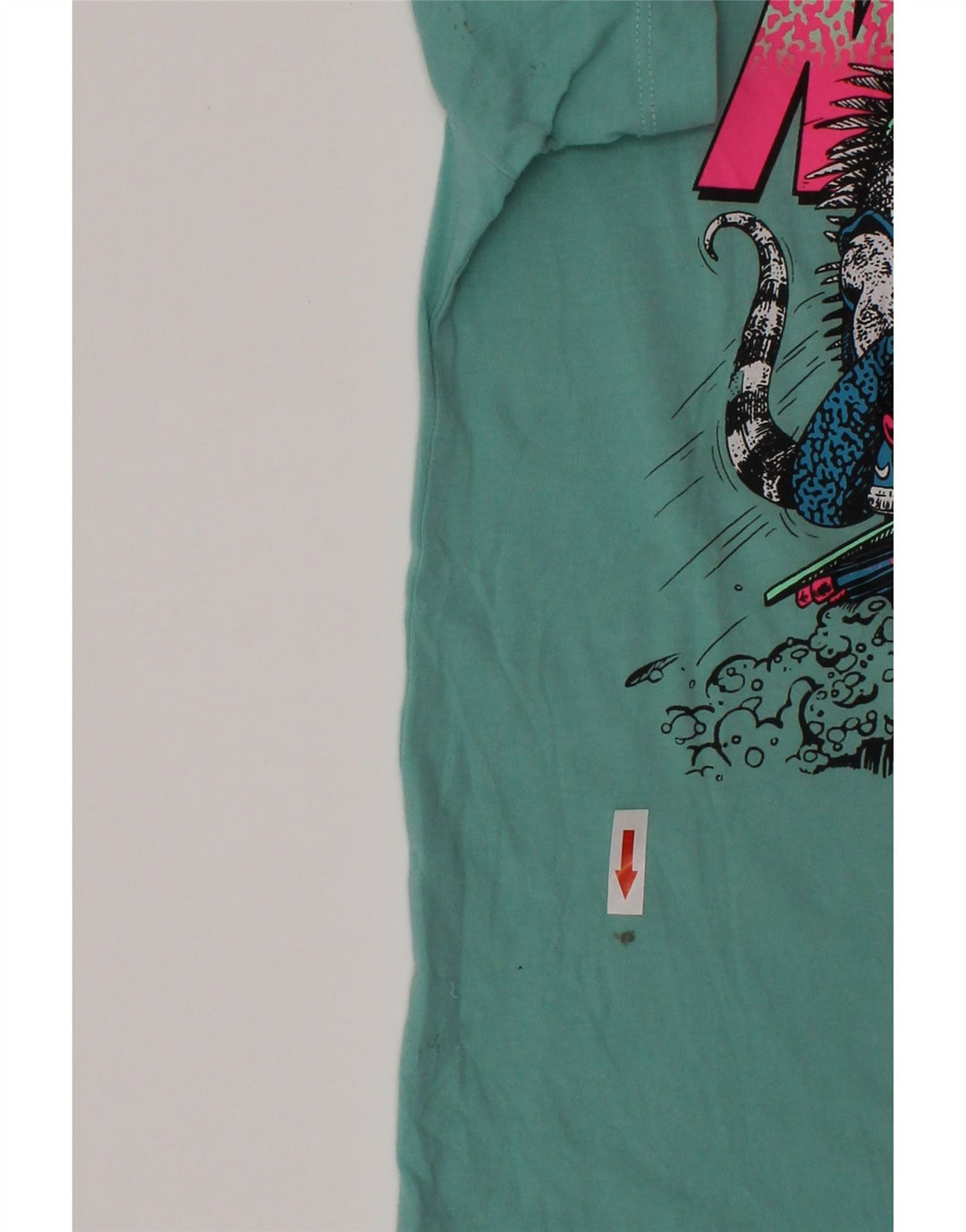 Nike Boys Graphic T-Shirt Top 8-9 Years Small Turquoise Cotton