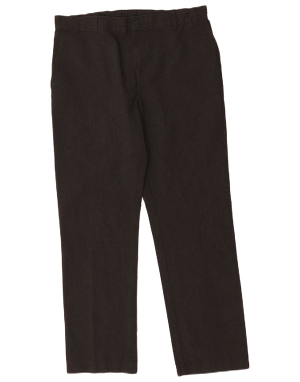Marks & Spencer Boys Straight Chino Trousers 15-16 Years W34 L29 Grey