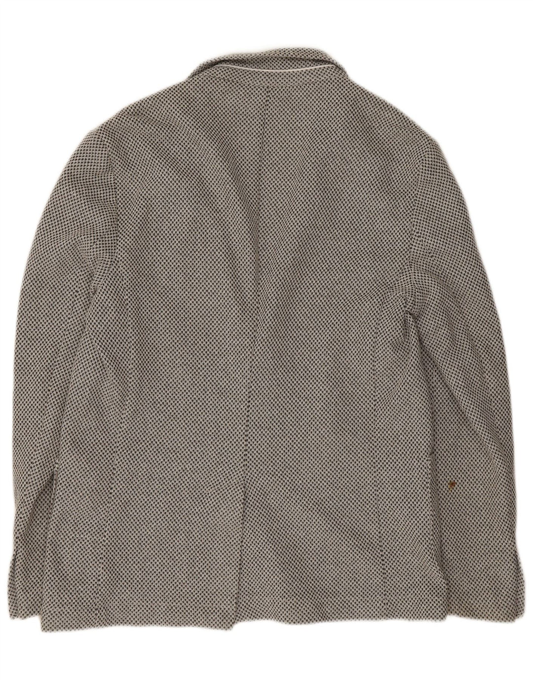 Zara Mens 2 Button Blazer Jacket EU 50 Medium Grey Polyester