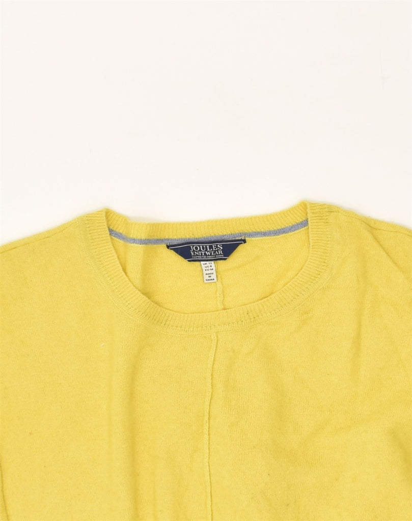 JOULES Womens Crew Neck Jumper Sweater UK 12 Medium Yellow Wool | Vintage Joules | Thrift | Second-Hand Joules | Used Clothing | Messina Hembry 