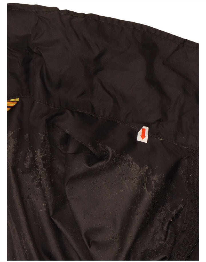 K-Way Mens Hooded Rain Jacket UK 38 Medium Black
