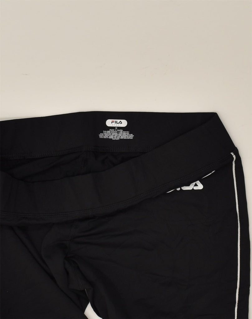 FILA Mens Sport Shorts Medium Black Polyester | Vintage Fila | Thrift | Second-Hand Fila | Used Clothing | Messina Hembry 