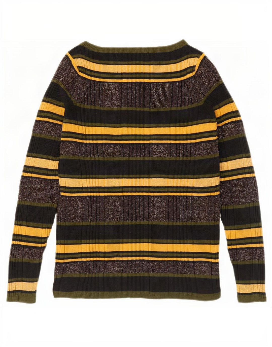 Marks & Spencer Womens Boat Neck Jumper Sweater UK 16 Large Multicoloured