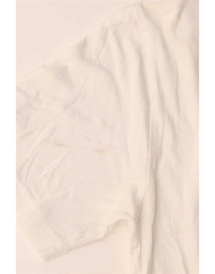 Champion Mens T-Shirt Top Medium White Cotton