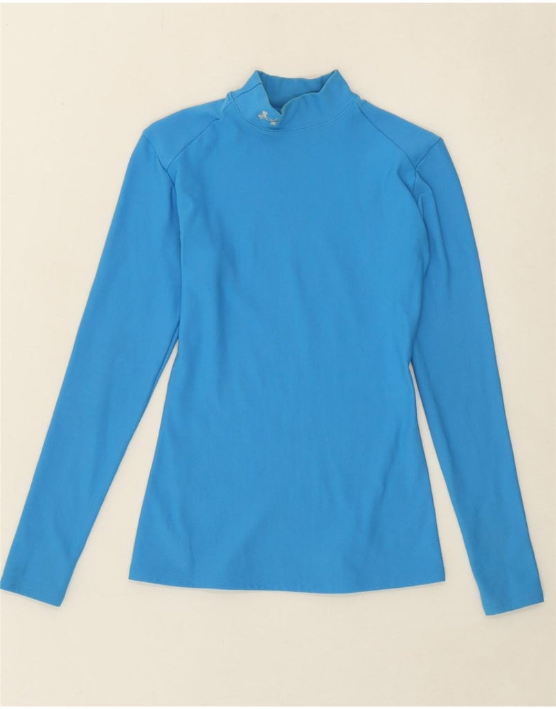 UNDER ARMOUR Womens Cold Gear Top Long Sleeve UK 10 Small Blue Nylon Vintage Under Armour and Second-Hand Under Armour from Messina Hembry 