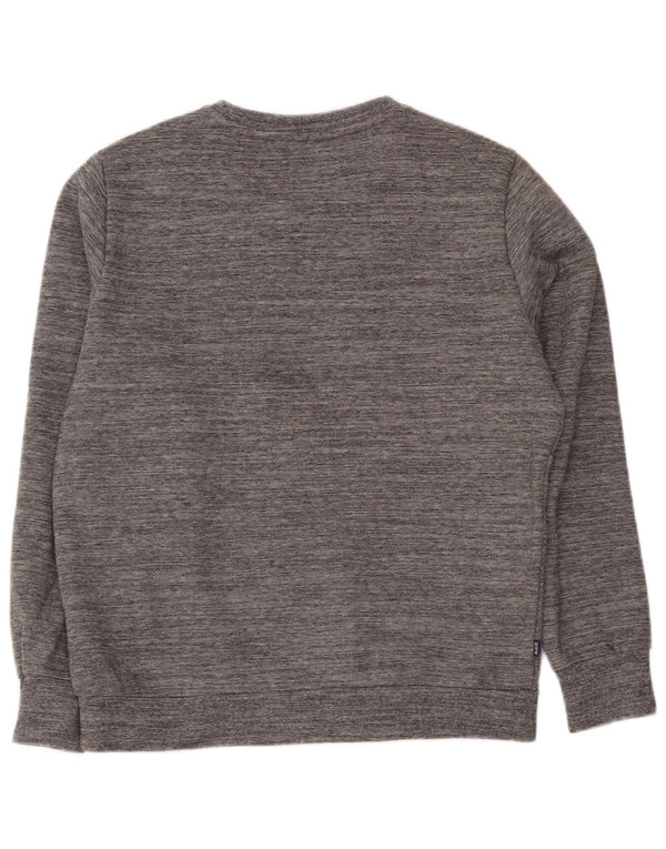 Superdry Mens Sweatshirt Jumper XL Grey Flecked Cotton