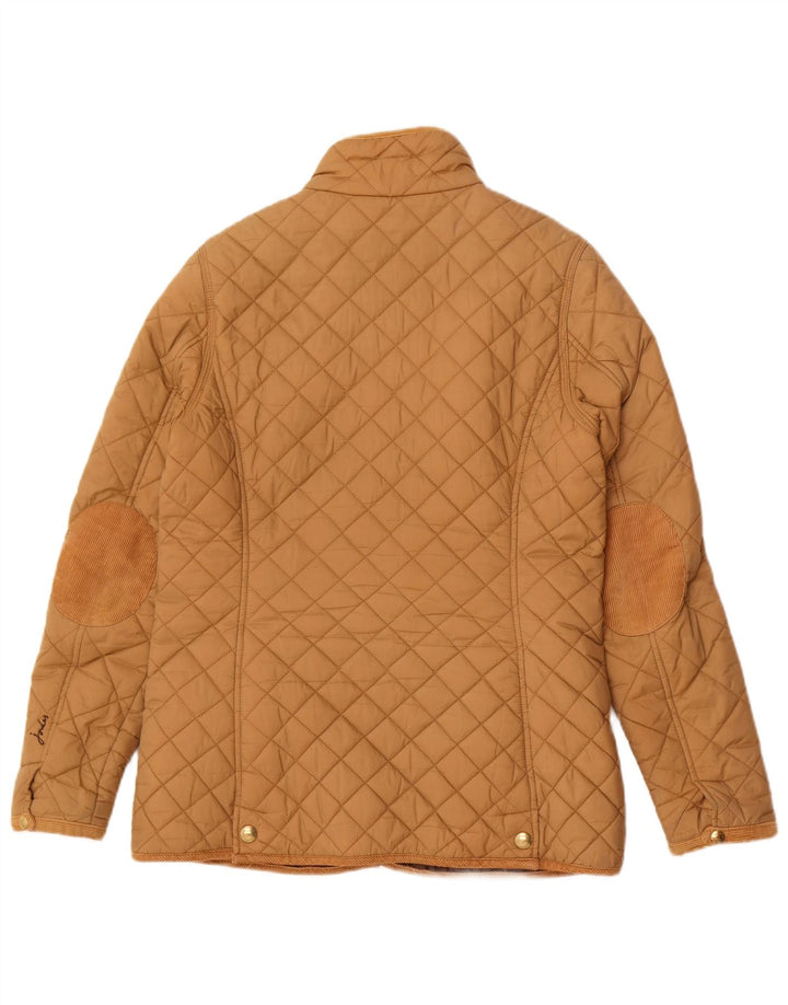 Joules Womens Quilted Jacket UK 12 Medium Beige Polyamide