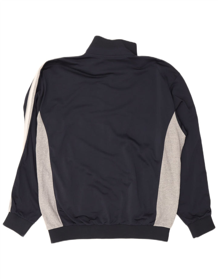 Champion Mens Tracksuit Top Jacket 2XL Navy Blue Colourblock