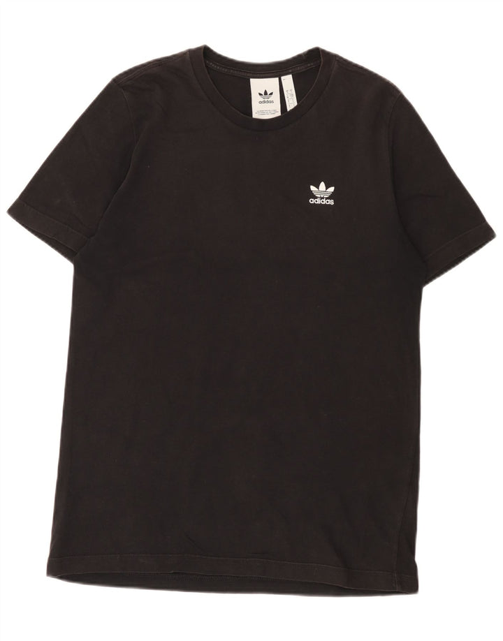 Adidas Mens T-Shirt Top Small Black Cotton