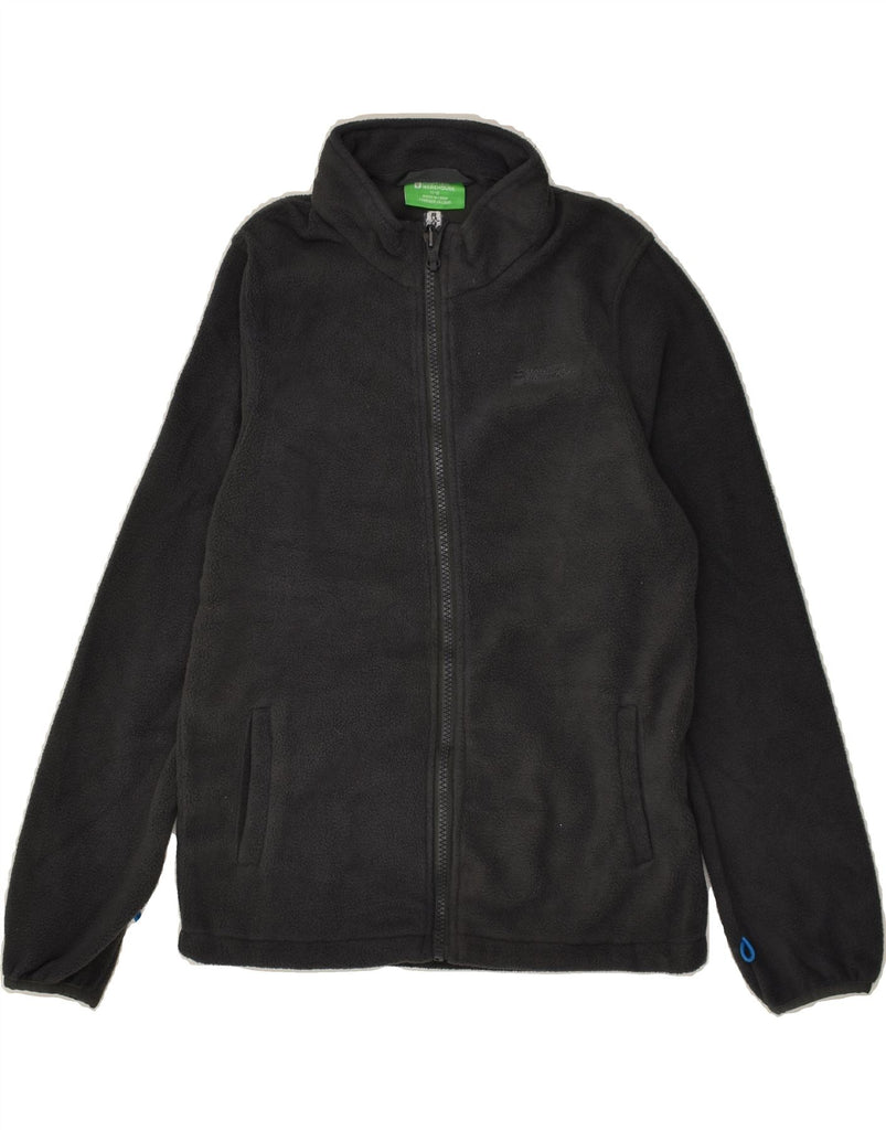 MOUNTAIN WAREHOUSE Boys Fleece Jacket 11-12 Years Grey Polyester | Vintage Mountain Warehouse | Thrift | Second-Hand Mountain Warehouse | Used Clothing | Messina Hembry 