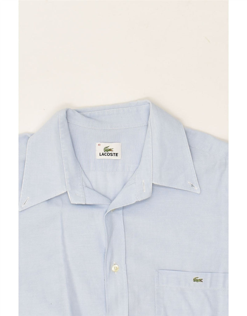 LACOSTE Mens Shirt Size 41 Medium Blue | Vintage Lacoste | Thrift | Second-Hand Lacoste | Used Clothing | Messina Hembry 