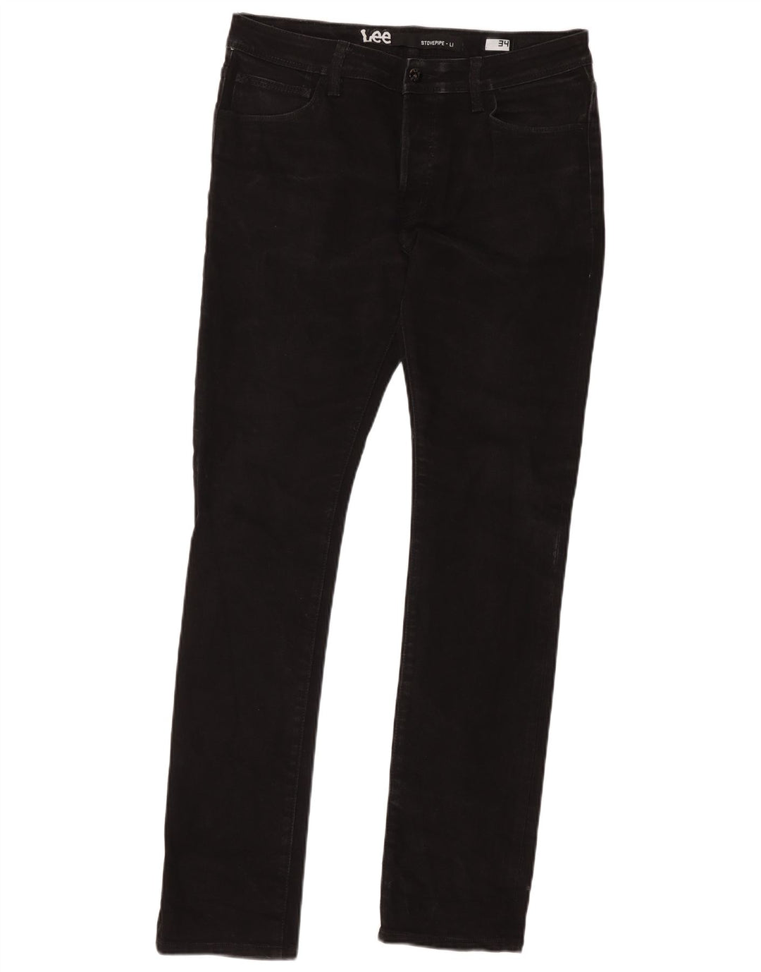 Lee Womens Slim Jeans W34 L33 Black Cotton