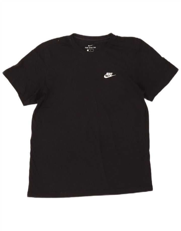 Nike Mens T-Shirt Top Medium Black Cotton