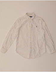 RALPH LAUREN Boys Custom Fit Shirt 13-14 Years White Cotton