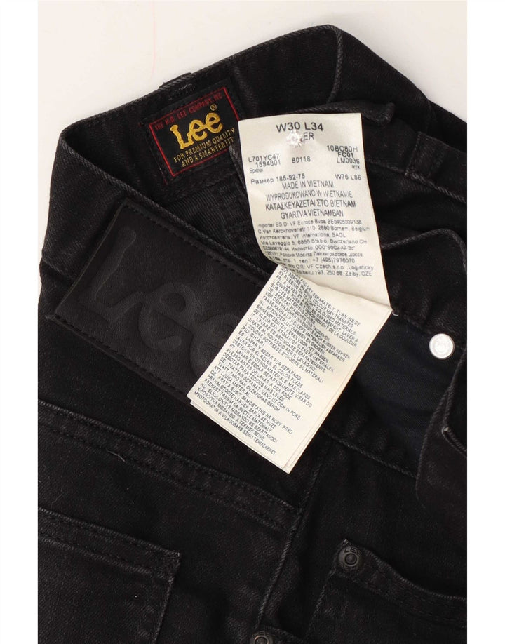 Lee Womens Slim Jeans W30 L25 Black Cotton