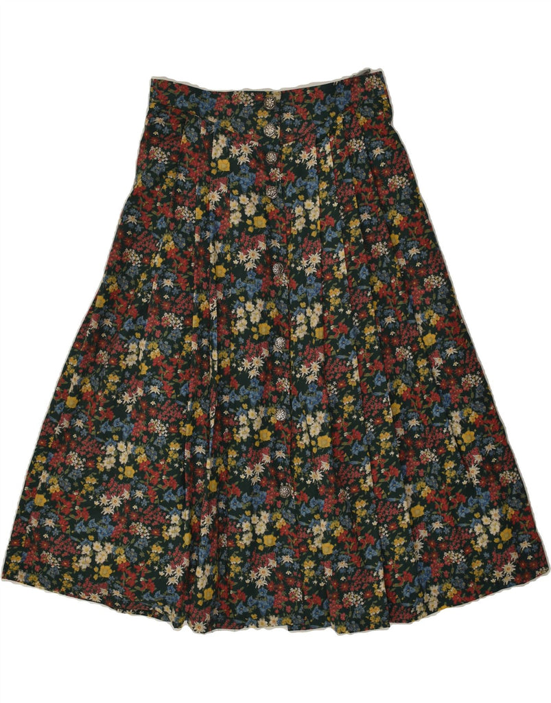 PETRESSA Womens High Waist Pleated Skirt EU 38 Medium W30  Multicoloured | Vintage Petressa | Thrift | Second-Hand Petressa | Used Clothing | Messina Hembry 