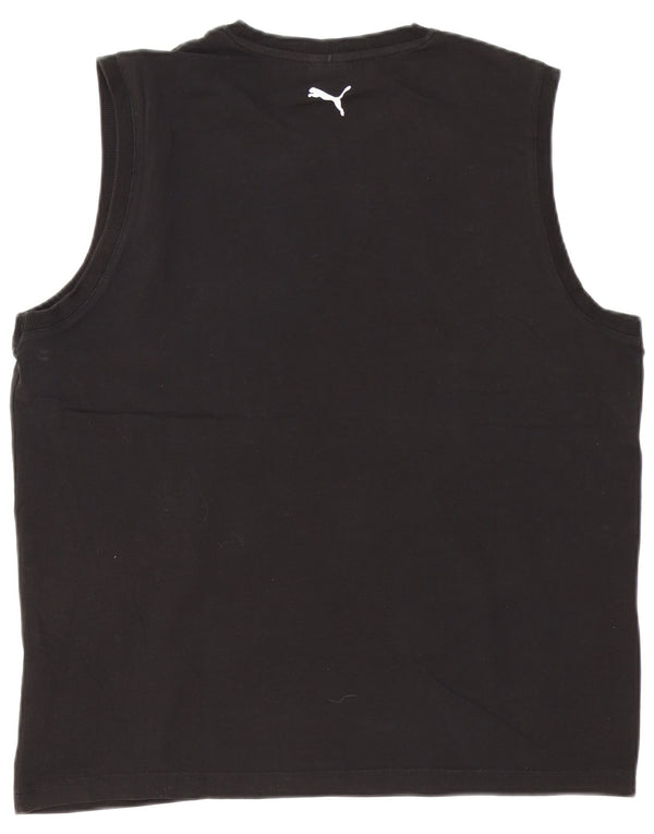 Puma Mens Vest Top 2XL Black Cotton