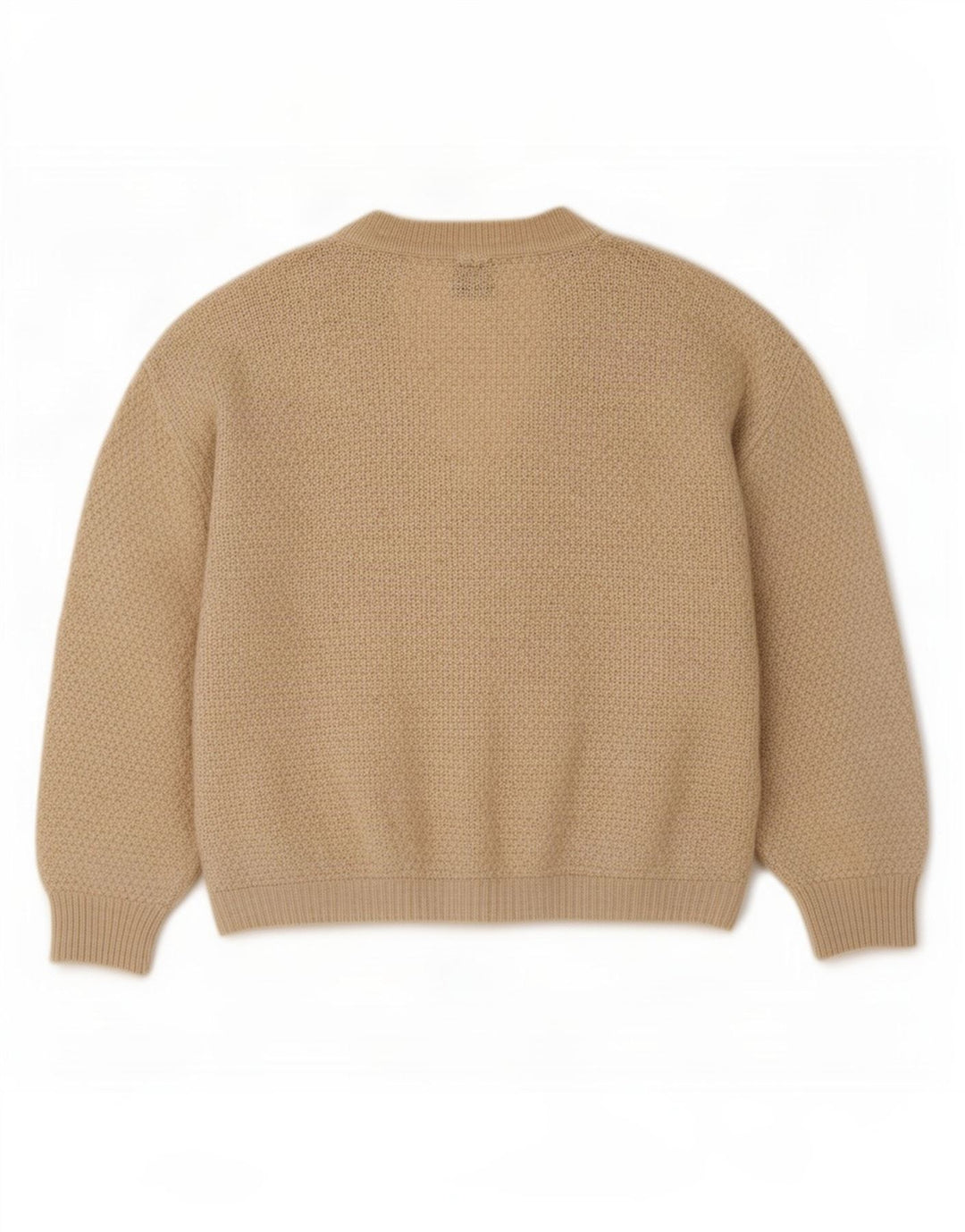Think Pink Mens Cardigan Sweater IT 48 Medium Beige Lambswool