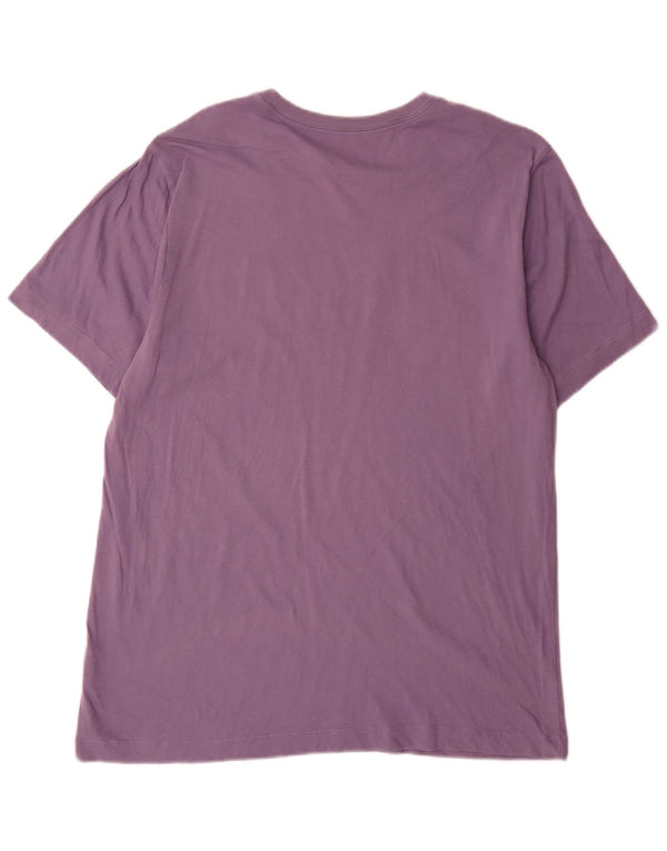 Nike Mens Graphic T-Shirt Top Large Purple Cotton
