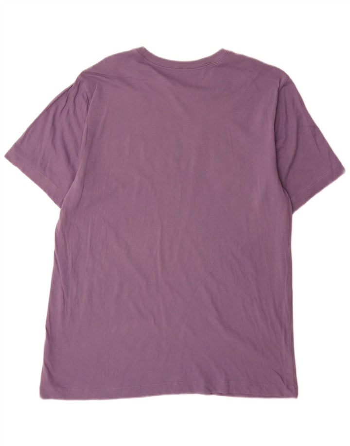 Nike Mens Graphic T-Shirt Top Large Purple Cotton