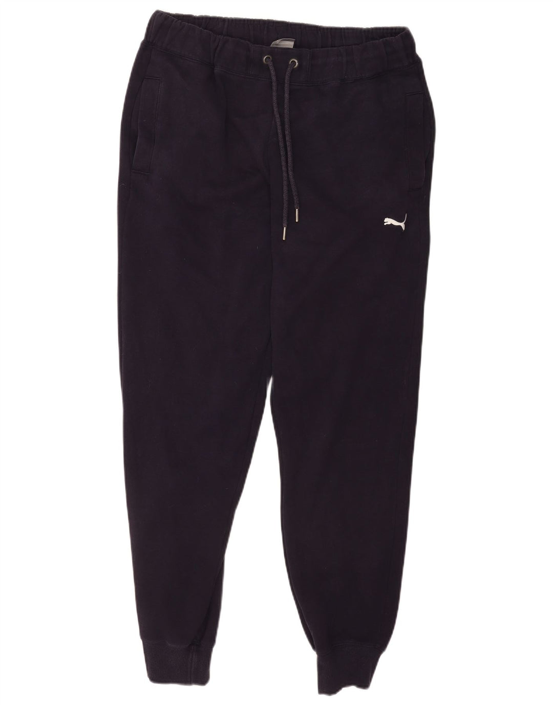 Puma Mens Tracksuit Trousers Joggers Large Navy Blue Cotton