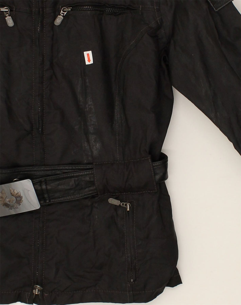 BELSTAFF Womens Utility Jacket IT 44 Medium Black Nylon | Vintage Belstaff | Thrift | Second-Hand Belstaff | Used Clothing | Messina Hembry 