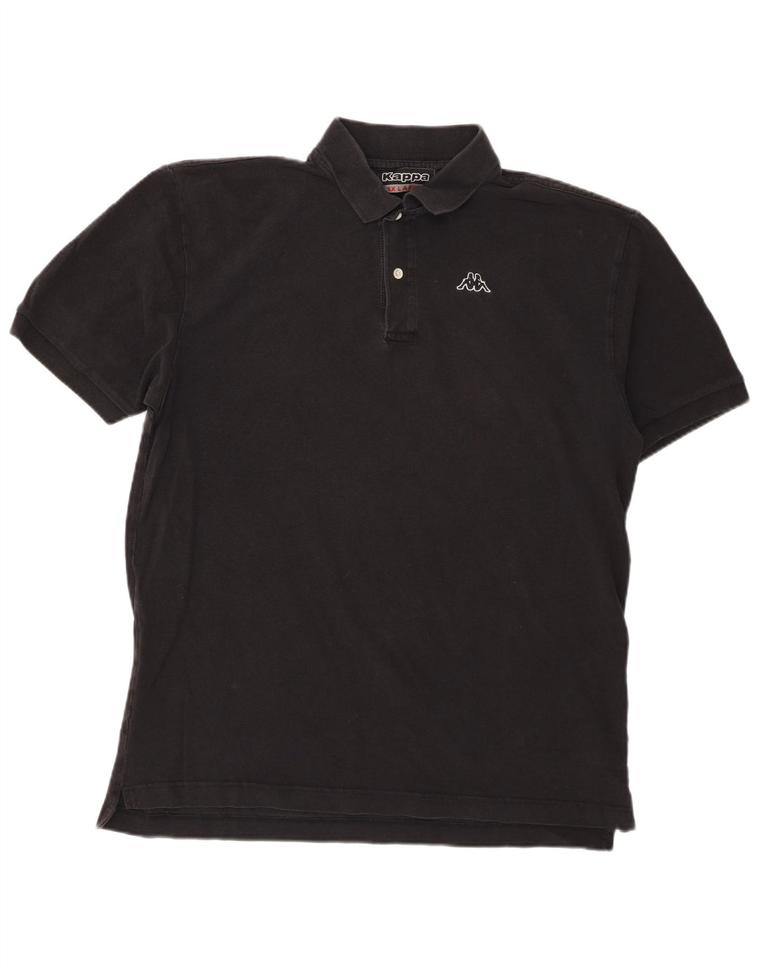 Kappa Mens Polo Shirt 2XL Black Cotton