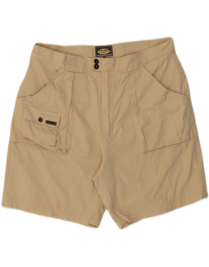 VINTAGE Mens Cargo Shorts XL W36  Beige Cotton Vintage Vintage and Second-Hand Vintage from Messina Hembry 