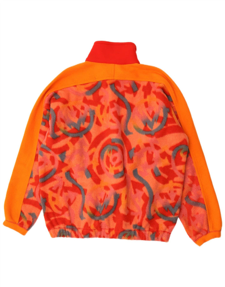 Colmar Mens Zip Neck Fleece Jumper XL Red Geometric Polyurethane