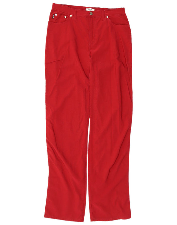 Moschino Mens Straight Casual Trousers W33 L33 Red