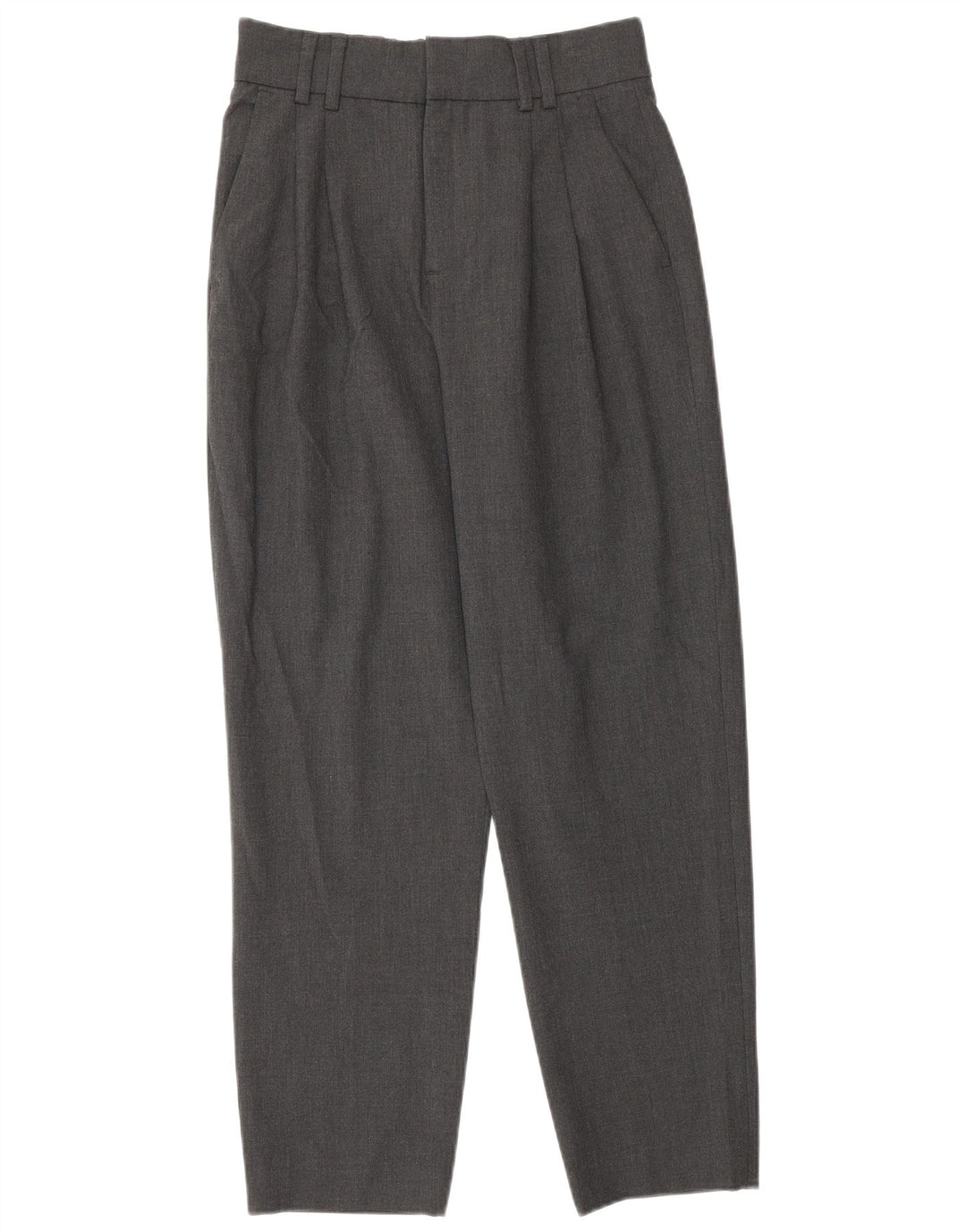 Zara Womens Pegged Suit Trousers EU 32 2XS W22 L26 Grey Polyester