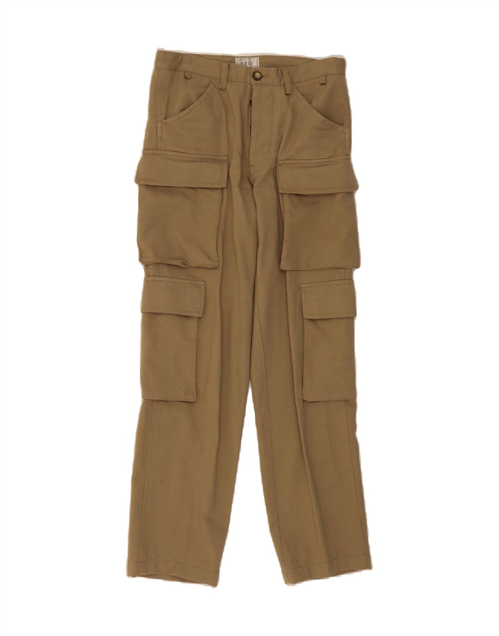 RIFLE Womens Straight Cargo Trousers W30 L30 Beige Cotton Vintage Rifle and Second-Hand Rifle from Messina Hembry 