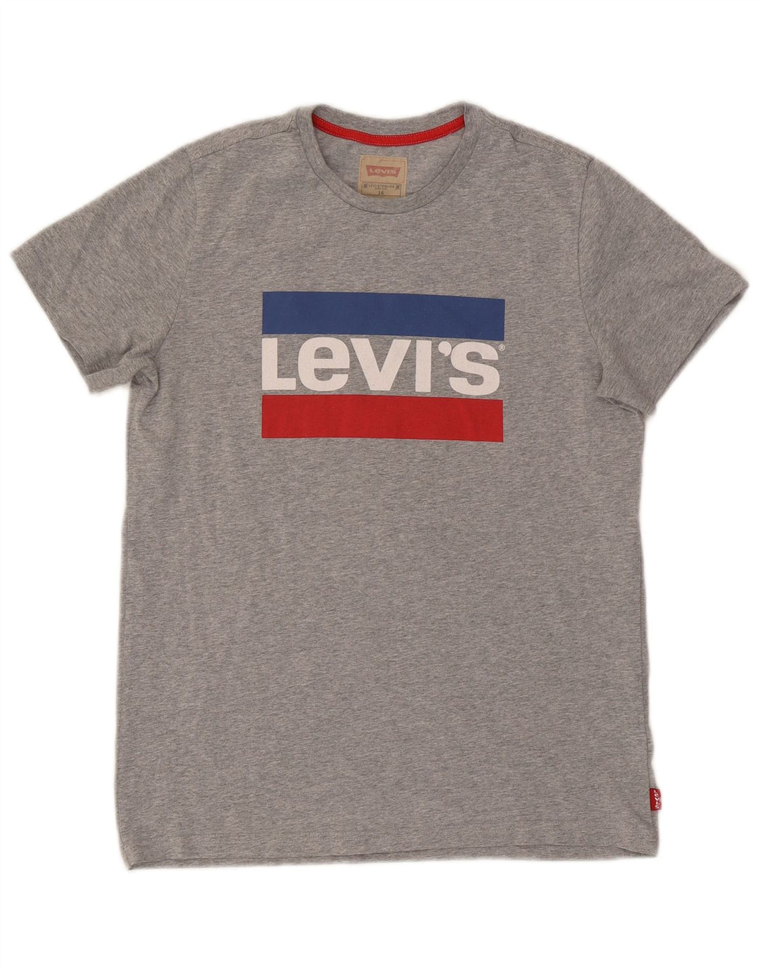 Levi's Boys Graphic T-Shirt Top 15-16 Years Grey Flecked