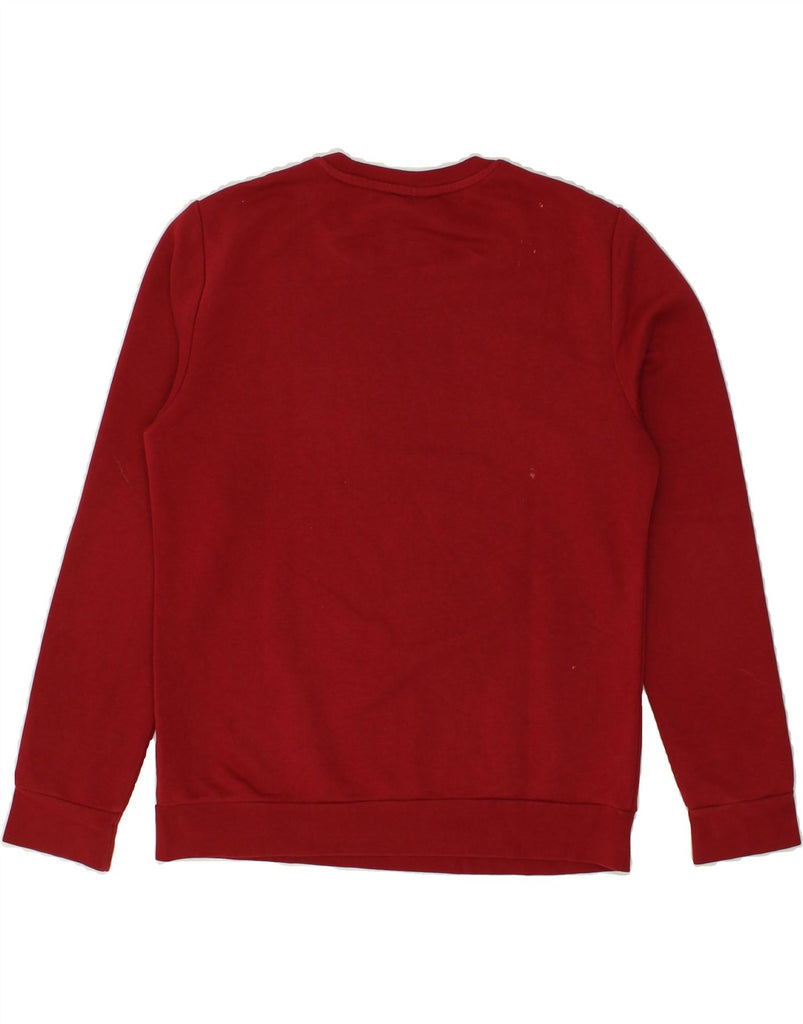 ADIDAS Womens Graphic Sweatshirt Jumper UK 12/14 Medium Red | Vintage Adidas | Thrift | Second-Hand Adidas | Used Clothing | Messina Hembry 
