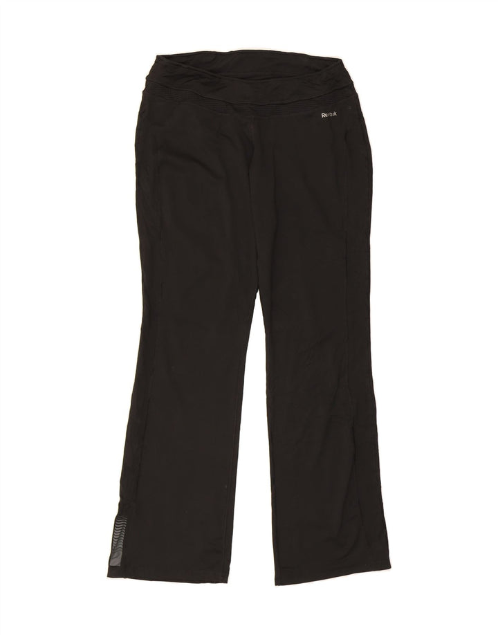 REEBOK Womens Tracksuit Trousers UK 8/10 Small Black Polyester Vintage Reebok and Second-Hand Reebok from Messina Hembry 