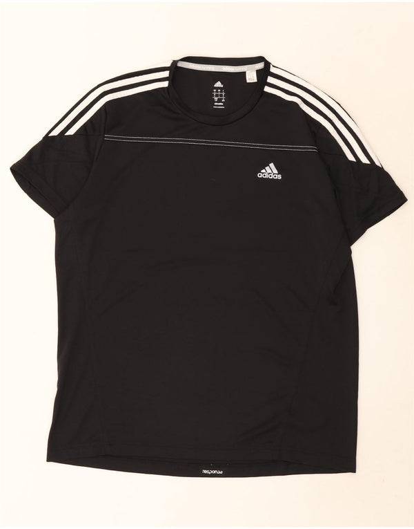 Adidas Mens Climalite Large Black Polyester