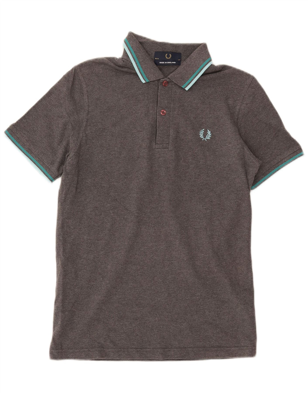 Fred Perry Mens Polo Shirt Small Grey Cotton