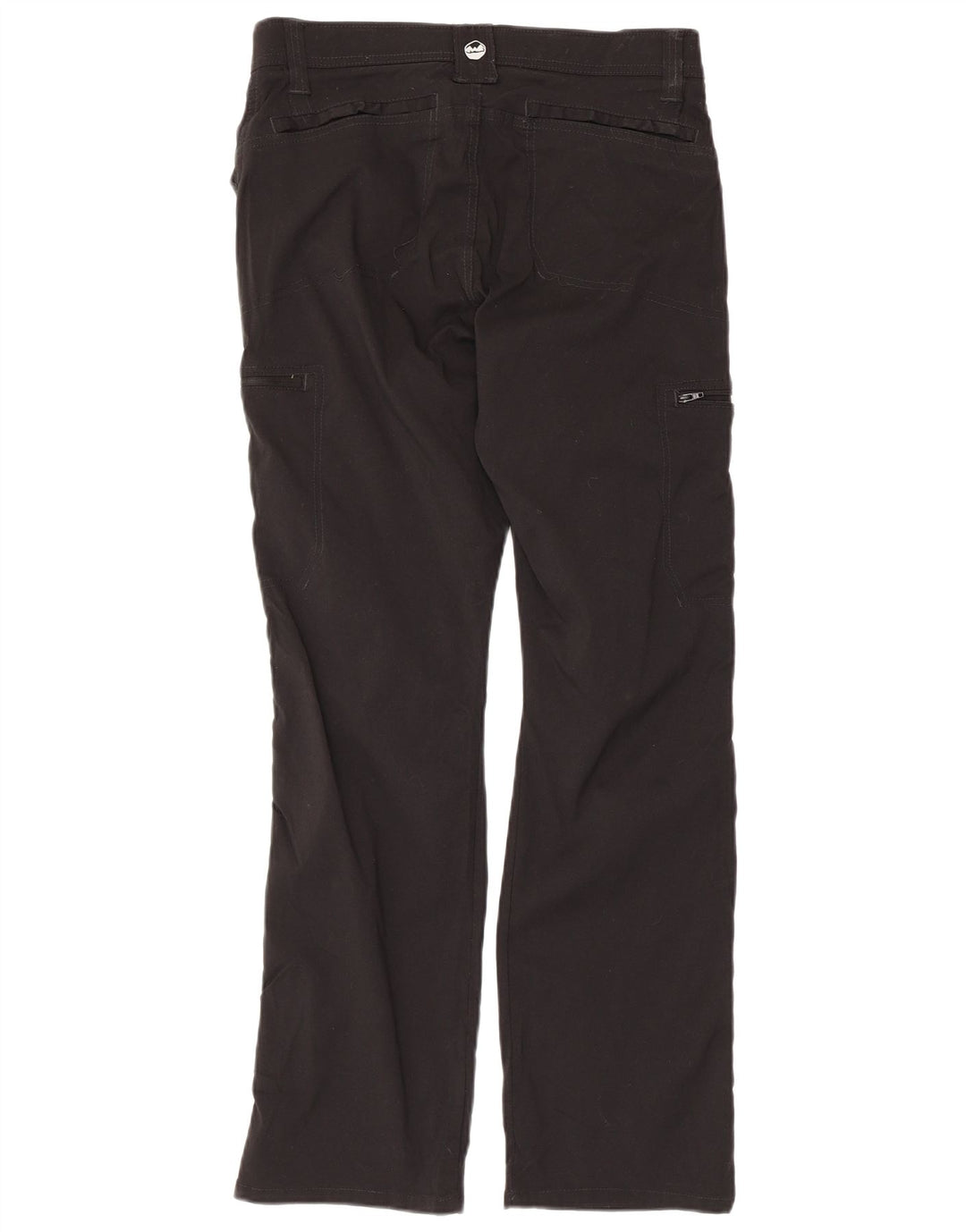Wrangler Mens Straight Cargo Trousers W32 L30 Black Nylon