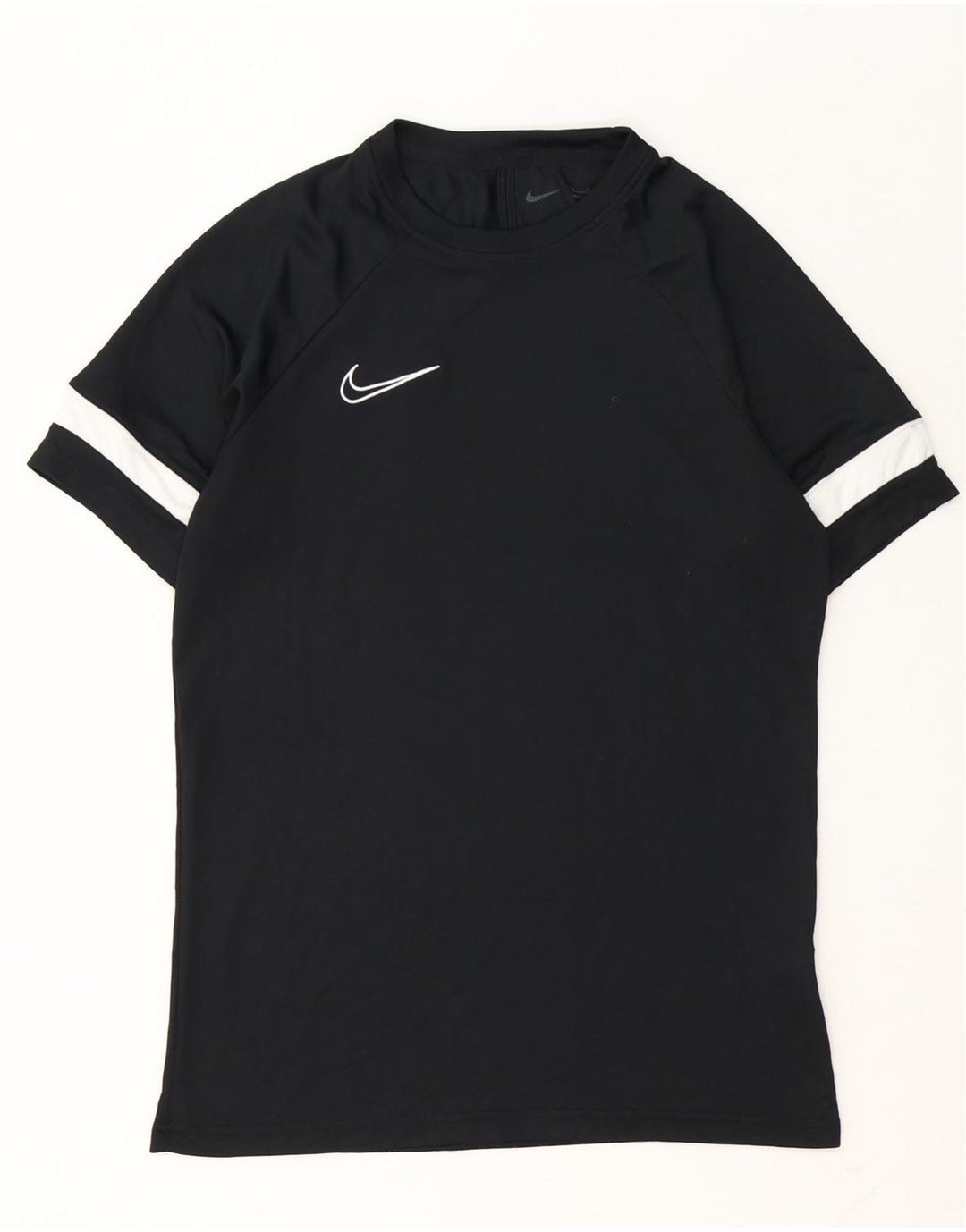Nike Mens Dri Fit T-Shirt Top Medium Black Colourblock Polyester