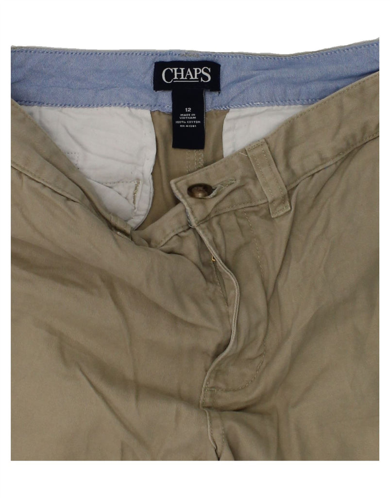 CHAPS Boys Chino Shorts 11-12 Years W26  Grey Cotton | Vintage Chaps | Thrift | Second-Hand Chaps | Used Clothing | Messina Hembry 