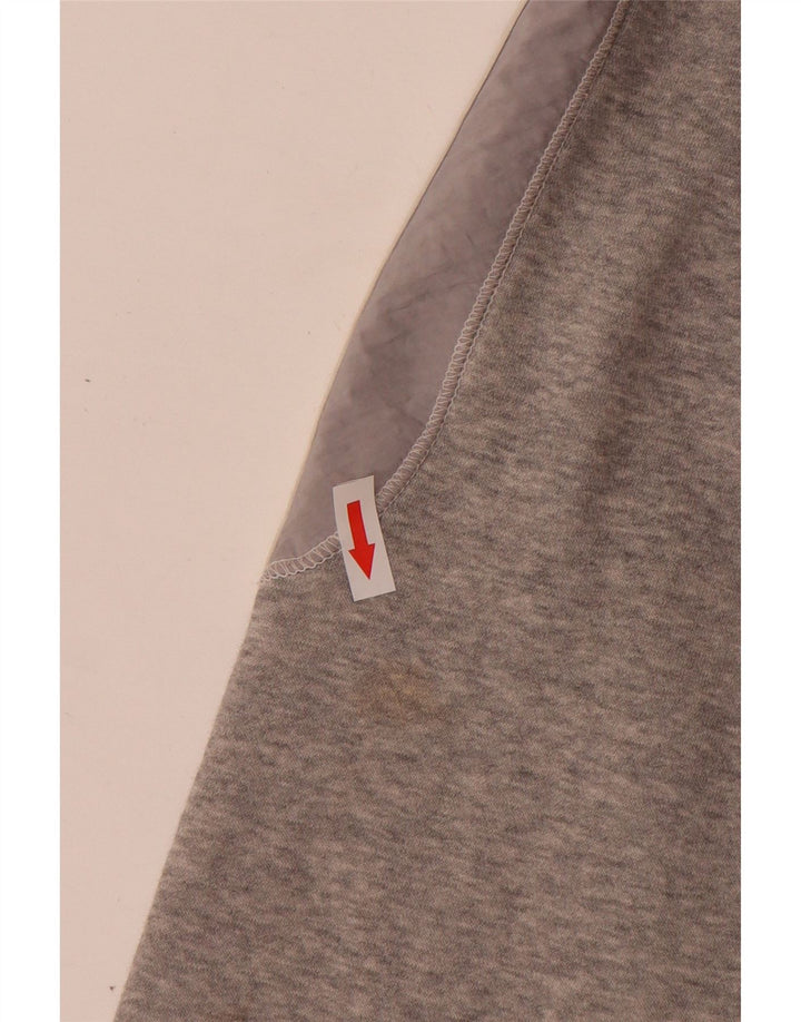 Adidas Mens Zip Hoodie Sweater Large Grey Cotton