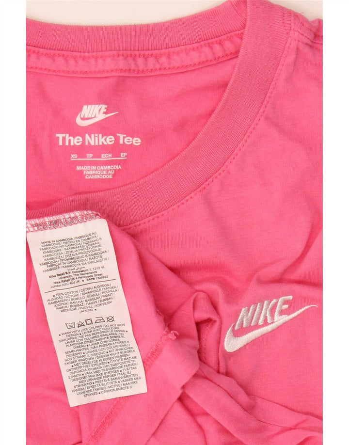 Nike Mens T-Shirt Top XS Pink Cotton