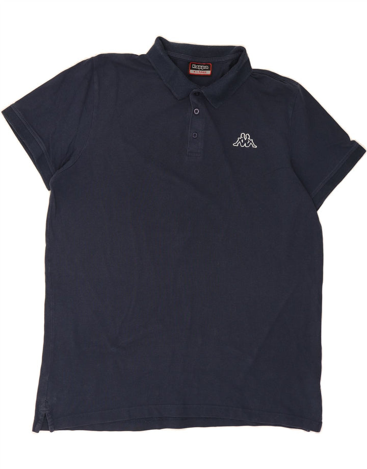 KAPPA Mens Polo Shirt XL Navy Blue Cotton Vintage Kappa and Second-Hand Kappa from Messina Hembry 