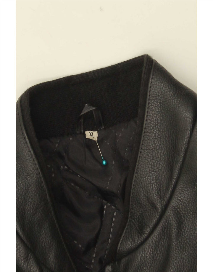 Vintage Mens Leather Jacket UK 42 XL Black