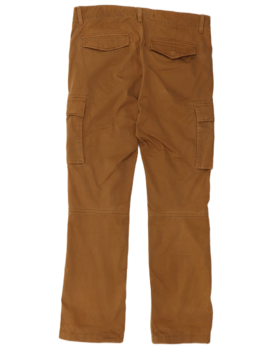 SUPERDRY Mens Straight Cargo Trousers W32 L32 Beige Cotton
