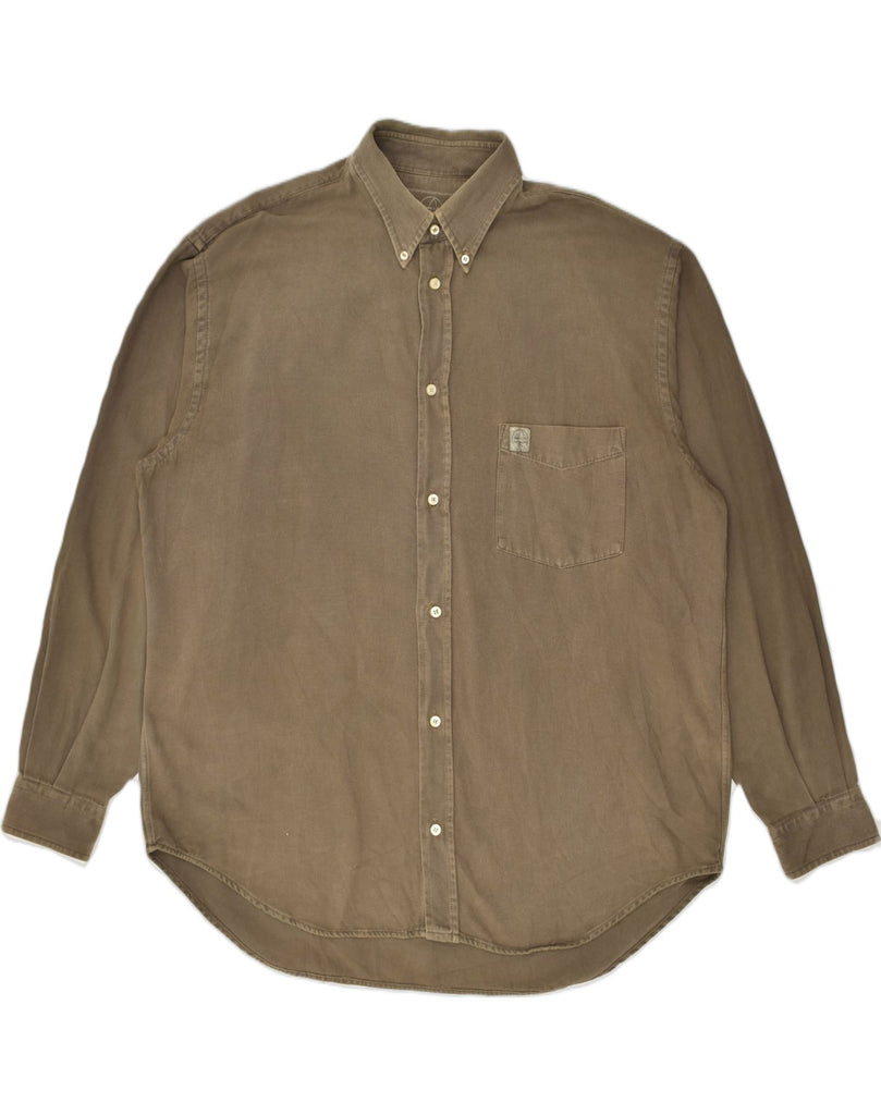 MURPHY & NYE Mens Shirt XL Brown | Vintage Murphy & Nye | Thrift | Second-Hand Murphy & Nye | Used Clothing | Messina Hembry 