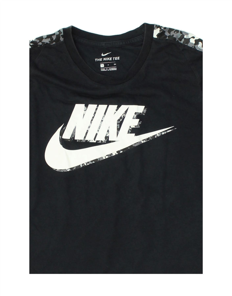 NIKE Mens The Nike Tee Graphic T-Shirt Top Small Black Cotton | Vintage Nike | Thrift | Second-Hand Nike | Used Clothing | Messina Hembry 