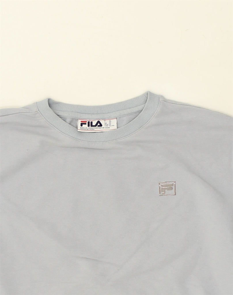 FILA Womens Sweatshirt Jumper UK 18 XL  Blue Cotton | Vintage Fila | Thrift | Second-Hand Fila | Used Clothing | Messina Hembry 