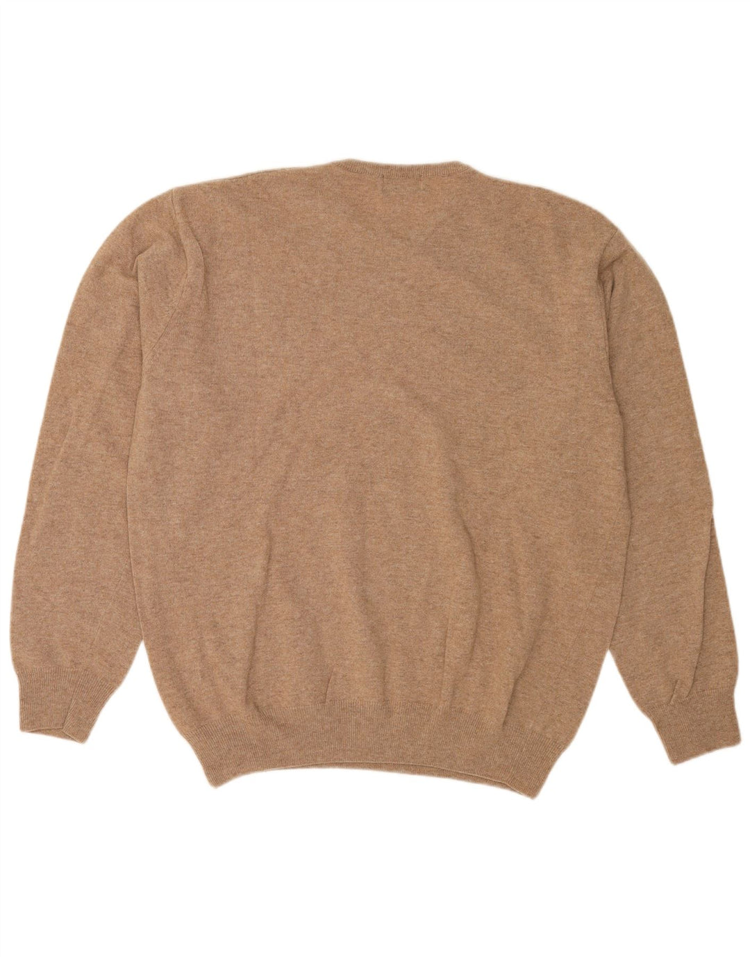 Kappa Mens Crew Neck Jumper Sweater 2XL Beige Lambswool