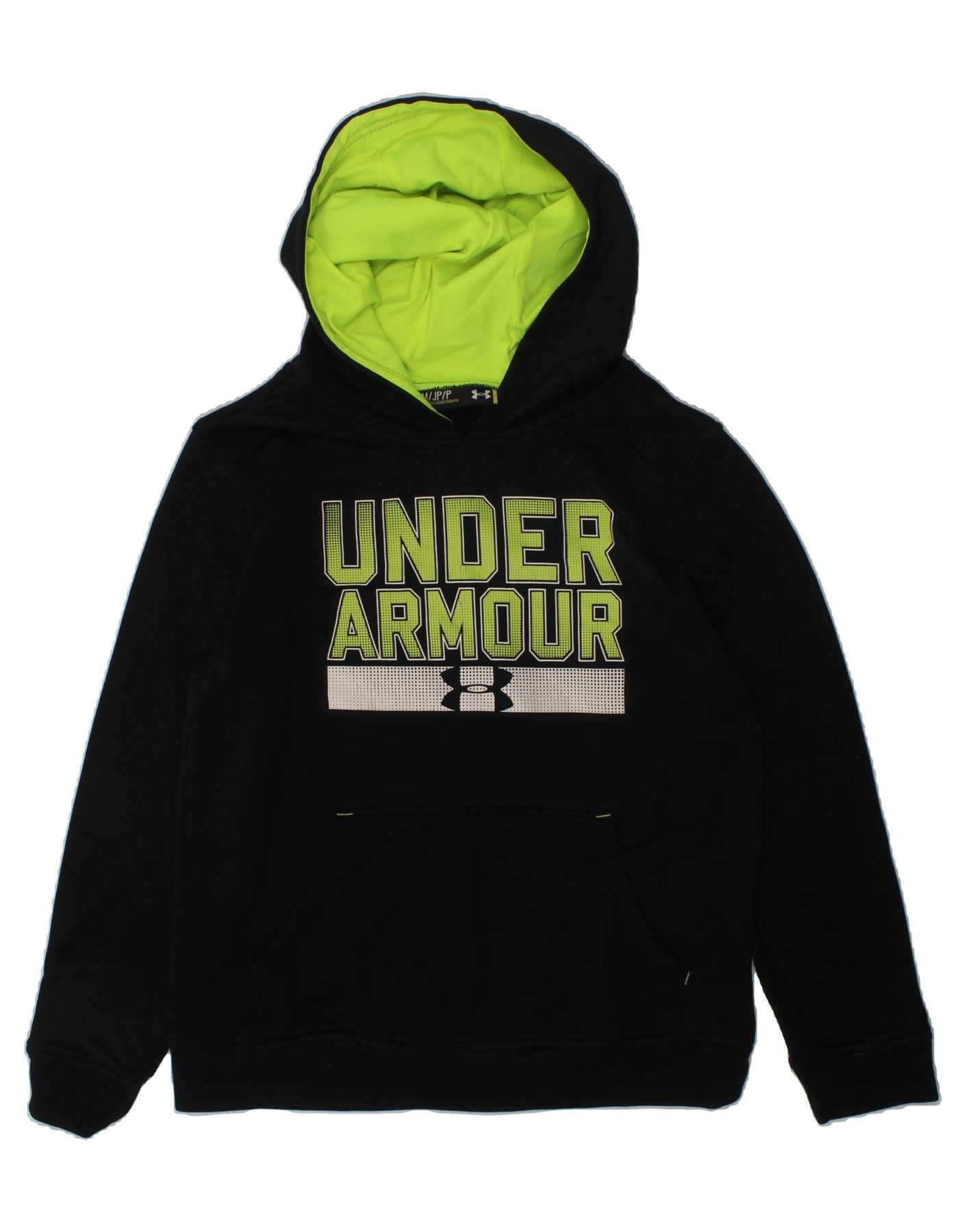 UNDER ARMOUR Boys Graphic Hoodie Jumper 8-9 Years Small Black | Vintage &  Second-Hand Clothing Online | Thrift Shop